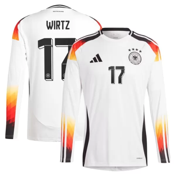 Camiseta Manga Larga Alemania Wirtz 17 Hombre Primera Euro 2024