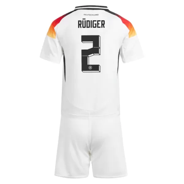Conjunto Alemania Antonio Rudiger 2 Niño Primera Euro 2024