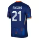 Camiseta Países Bajos Frenkie de Jong 21 Hombre Segunda Euro 2024