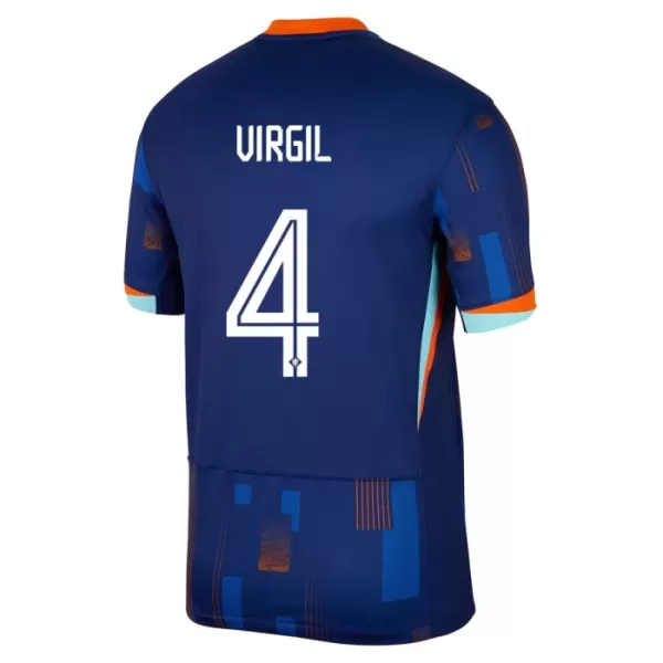 Camiseta Países Bajos Virgil 4 Hombre Segunda Euro 2024