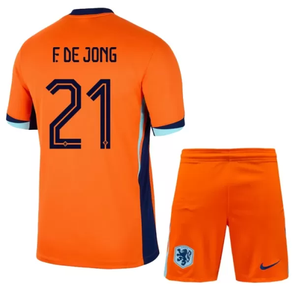 Conjunto Países Bajos Frenkie de Jong 21 Niño Primera Euro 2024