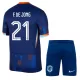 Conjunto Países Bajos Frenkie de Jong 21 Niño Segunda Euro 2024