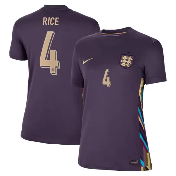 Camiseta Inglaterra Rice 4 Mujer Segunda Euro 2024