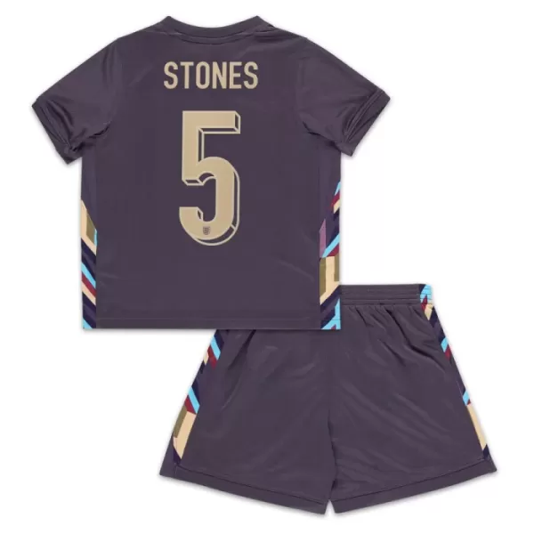 Conjunto Inglaterra Stones 5 Niño Segunda Euro 2024