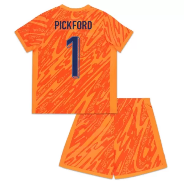 Conjunto Portero Inglaterra Pickford 1 Niño Euro 2024 Naranja