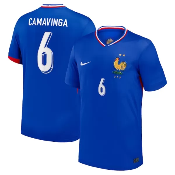 Camiseta Francia Camavinga 6 Hombre Primera Euro 2024