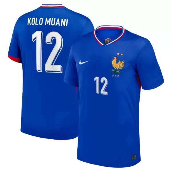 Camiseta Francia Kolo Muani 12 Hombre Primera Euro 2024