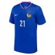Camiseta Francia L. Hernandez 21 Hombre Primera Euro 2024