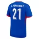 Camiseta Francia L. Hernandez 21 Hombre Primera Euro 2024