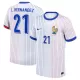 Camiseta Francia L. Hernandez 21 Hombre Segunda Euro 2024