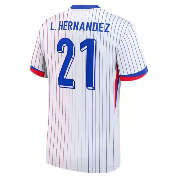 Camiseta Francia L. Hernandez 21 Hombre Segunda Euro 2024
