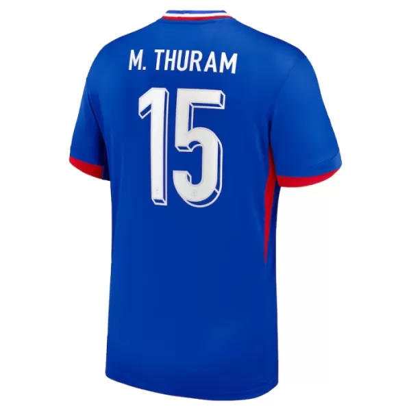 Camiseta Francia M. Thuram 15 Hombre Primera Euro 2024