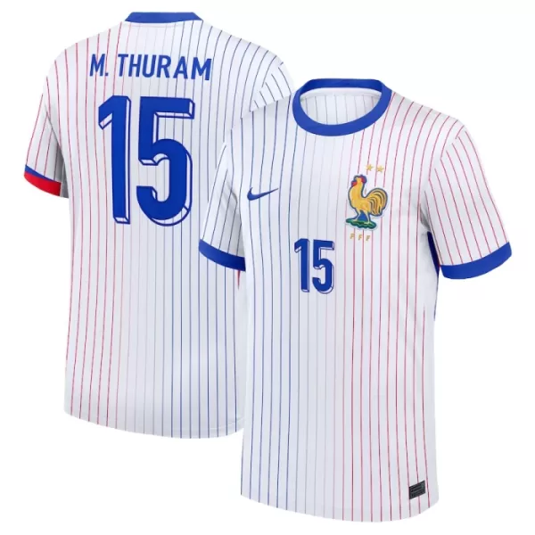 Camiseta Francia M. Thuram 15 Hombre Segunda Euro 2024