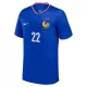 Camiseta Francia T. Hernandez 22 Hombre Primera Euro 2024