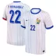 Camiseta Francia T. Hernandez 22 Hombre Segunda Euro 2024