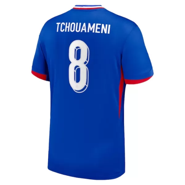 Camiseta Francia Tchouameni 8 Hombre Primera Euro 2024