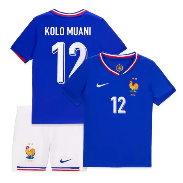 Conjunto Francia Kolo Muani 12 Niño Primera Euro 2024