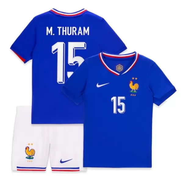 Conjunto Francia M. Thuram 15 Niño Primera Euro 2024