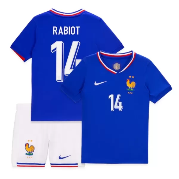 Conjunto Francia Rabiot 14 Niño Primera Euro 2024
