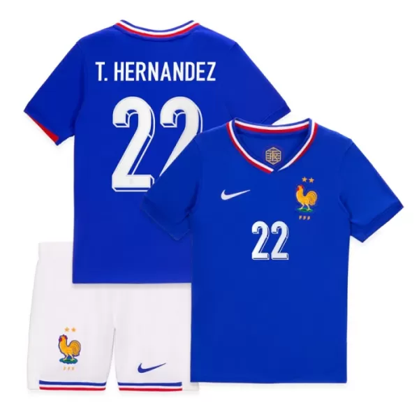 Conjunto Francia T. Hernandez 22 Niño Primera Euro 2024