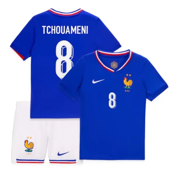 Conjunto Francia Tchouameni 8 Niño Primera Euro 2024