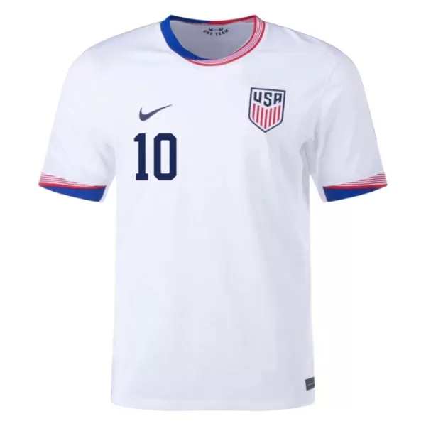 Camiseta Estados Unidos Pulisic 10 Hombre Primera 2024