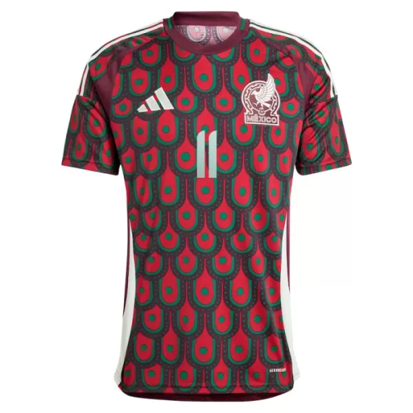 Camiseta México Santiago Gimenez 11 Hombre Primera 2024