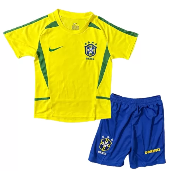 Conjunto Brasil 2002-2003 Niño Primera Retro