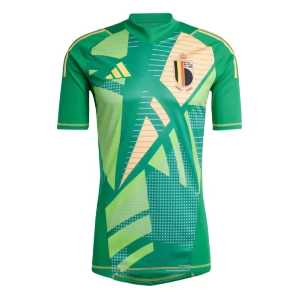 Camiseta Portero Bélgica Hombre Euro 2024 Verde