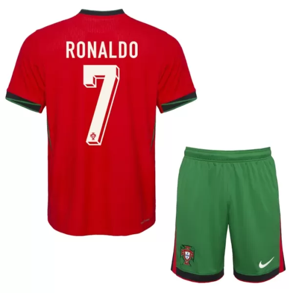 Conjunto Portugal Ronaldo 7 Niño Primera Euro 2024