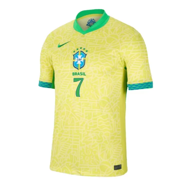 Camiseta Brasil Vini JR 7 Hombre Primera 2024