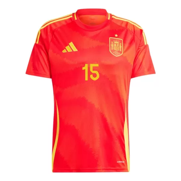 Camiseta España Alex Baena 15 Hombre Primera Euro 2024