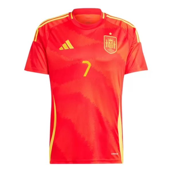 Camiseta España Alvaro Morata 7 Hombre Primera Euro 2024
