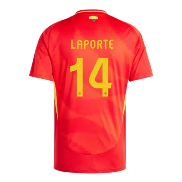 Camiseta España Aymeric Laporte 14 Hombre Primera Euro 2024