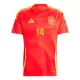 Camiseta España Aymeric Laporte 14 Hombre Primera Euro 2024