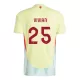 Camiseta España Dani Vivian 25 Hombre Segunda Euro 2024