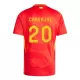 Camiseta España Daniel Carvajal 20 Hombre Primera Euro 2024