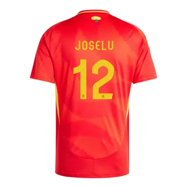 Camiseta España Joselu 12 Hombre Primera Euro 2024