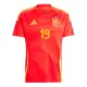Camiseta España Lamine Yamal 19 Hombre Primera Euro 2024
