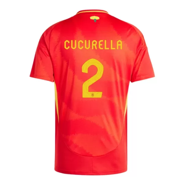 Camiseta España Marc Cucurella 2 Hombre Primera Euro 2024