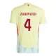 Camiseta España Martin Zubimendi 4 Hombre Segunda Euro 2024