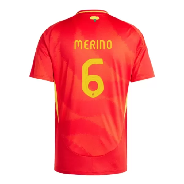 Camiseta España Mikel Merino 6 Hombre Primera Euro 2024