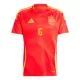 Camiseta España Mikel Merino 6 Hombre Primera Euro 2024