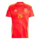 Camiseta España Pedri 26 Hombre Primera Euro 2024
