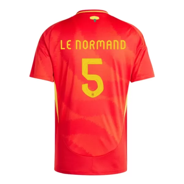 Camiseta España Robin Le Normand 5 Hombre Primera Euro 2024