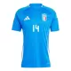 Camiseta Italia Federico Chiesa 14 Hombre Primera Euro 2024