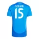 Camiseta Italia Giorgio Scalvini 15 Hombre Primera Euro 2024