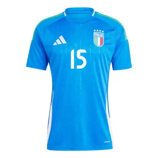 Camiseta Italia Giorgio Scalvini 15 Hombre Primera Euro 2024