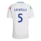 Camiseta Italia Manuel Locatelli 5 Hombre Segunda Euro 2024