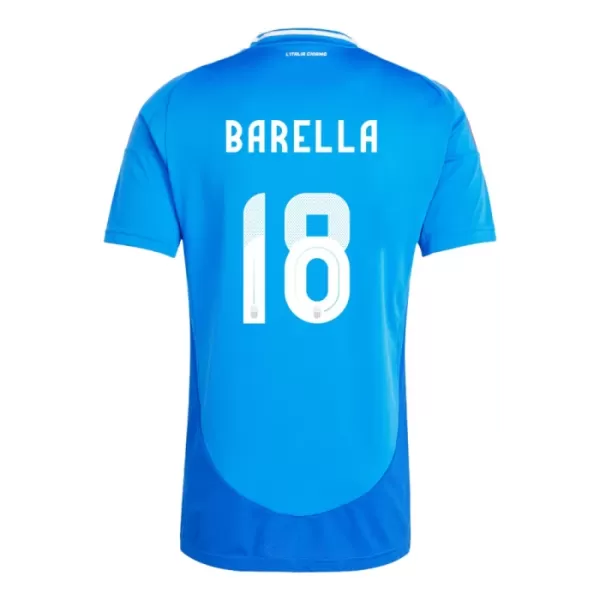 Camiseta Italia Nicolo Barella 18 Hombre Primera Euro 2024